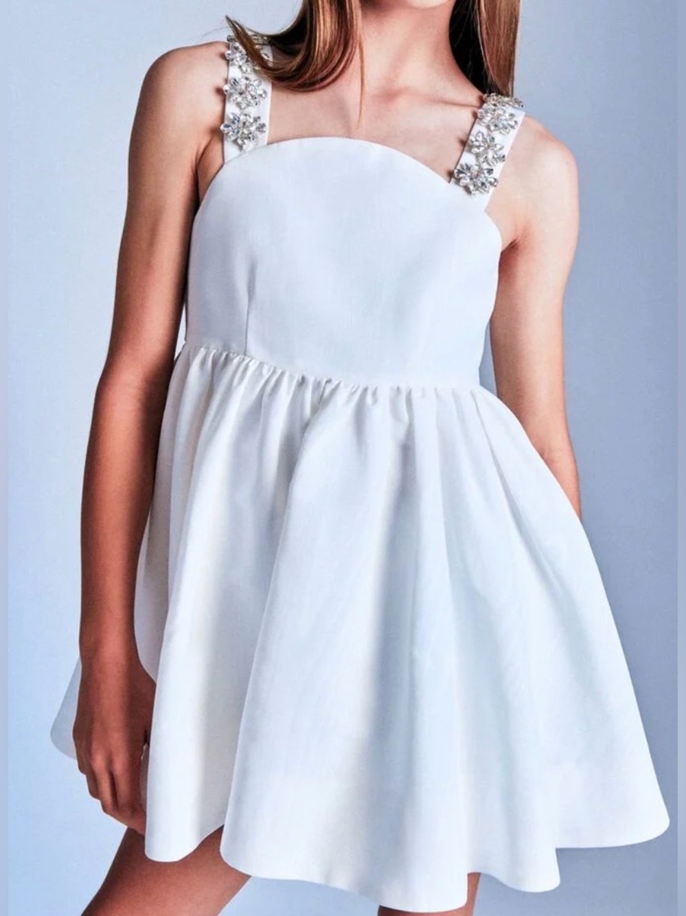 Bardot Junior Girls Peyton Mini Dress In Orchidwht | size: 14